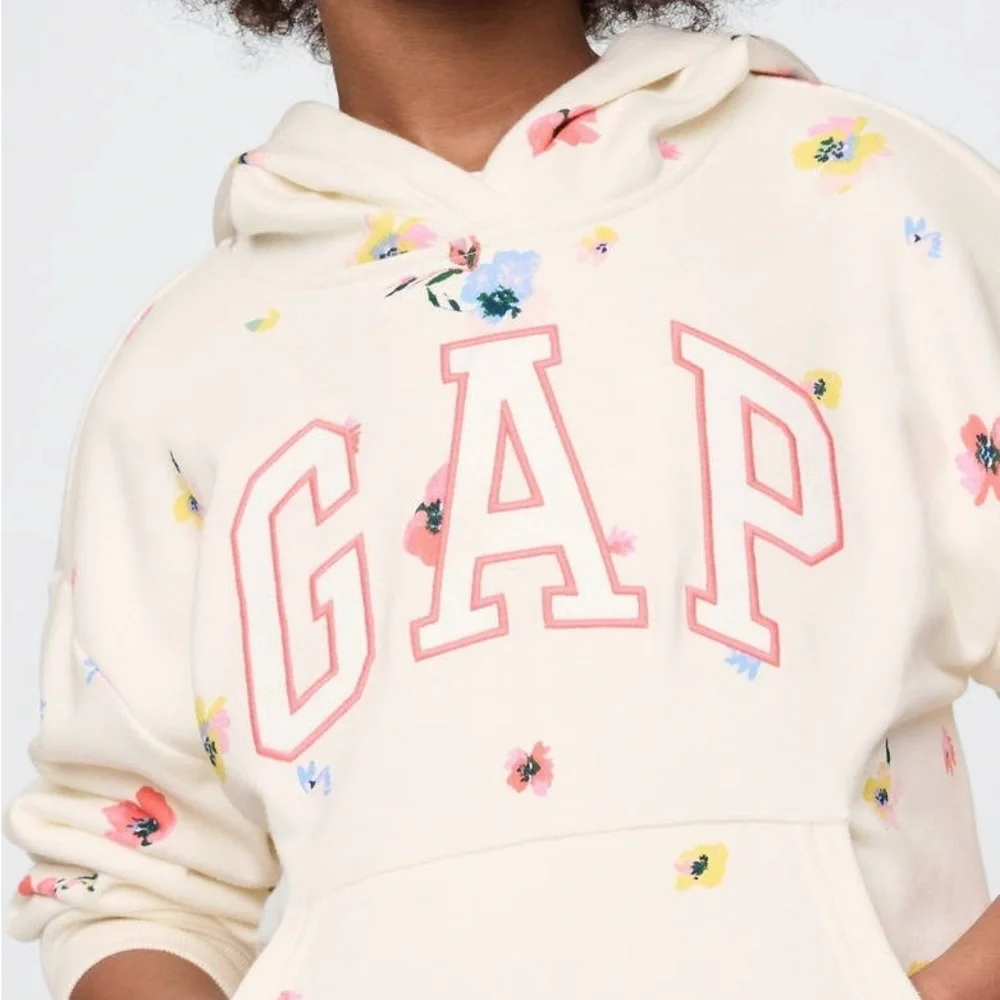 GAP Ivory Sweatsuit with Floral Accents